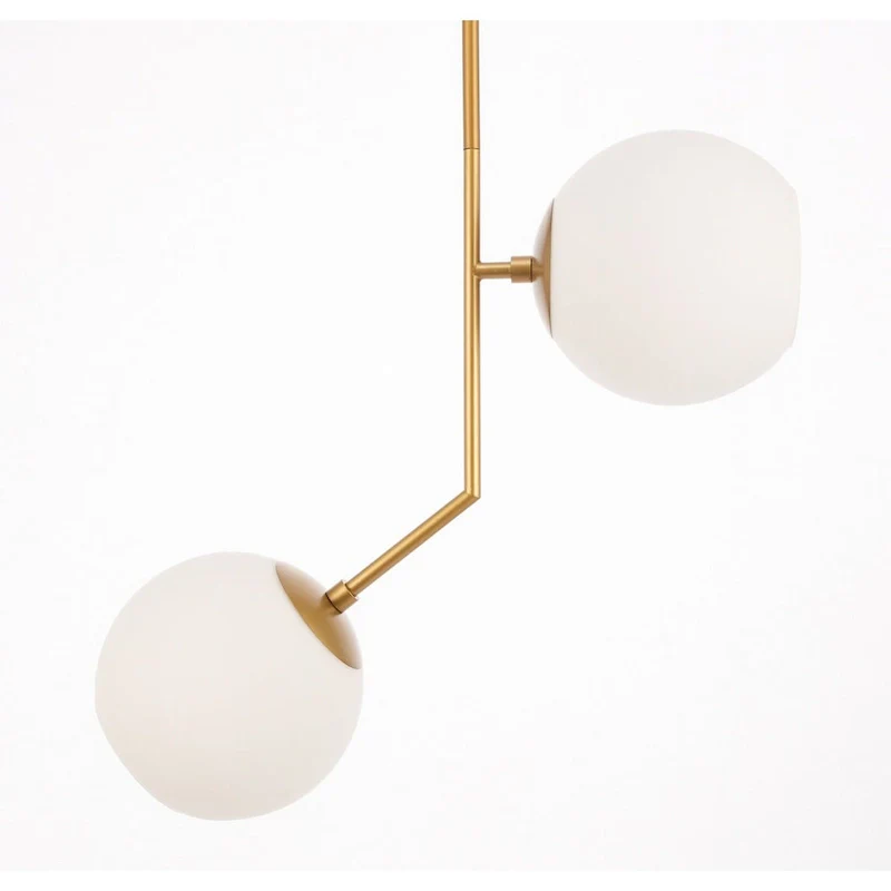 Bastina 20-Inch 1-DownLight Frosted Glass Pendant