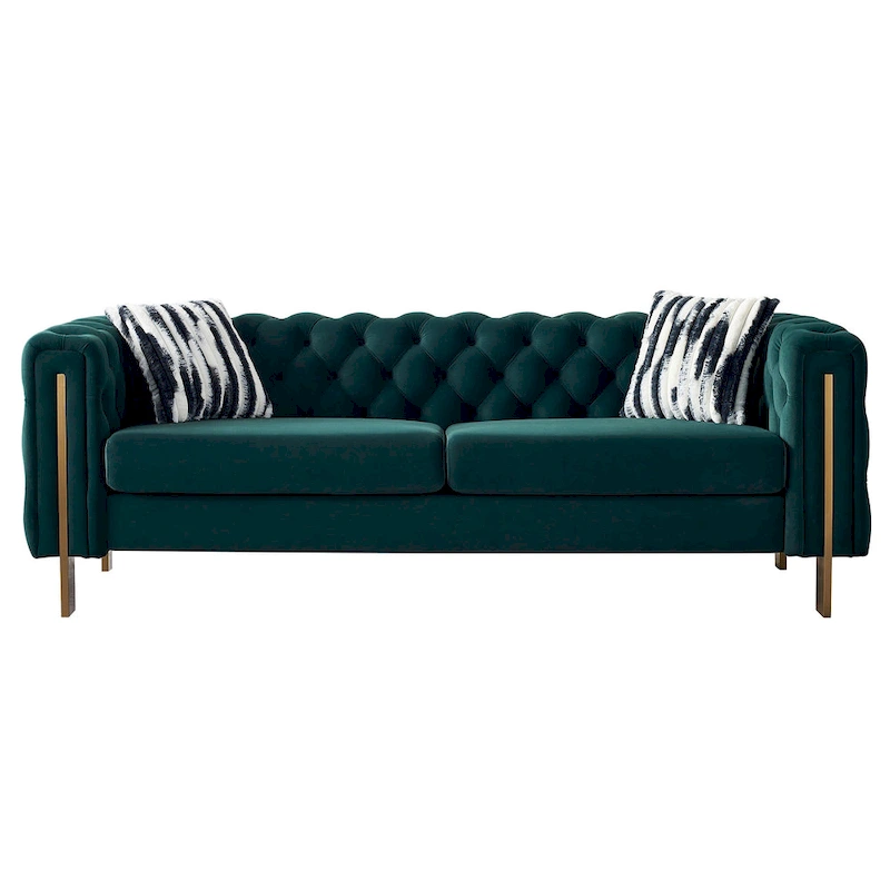 Modern Tufted Velvet Living Room Sofa