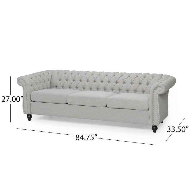 Parksley Tufted Chesterfield 3-seat Sofa by Christopher Knight Home