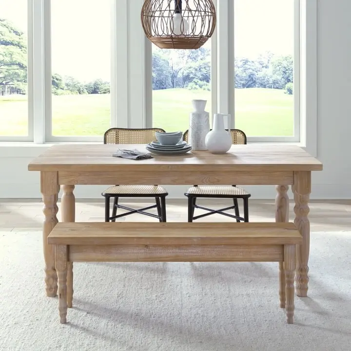 Grain Wood Furniture Valerie Solid Wood Dining Bench