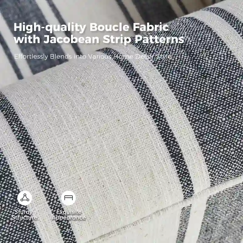 Pancy Traditional Swivel Armchair with Jacobean Strip Pattern by