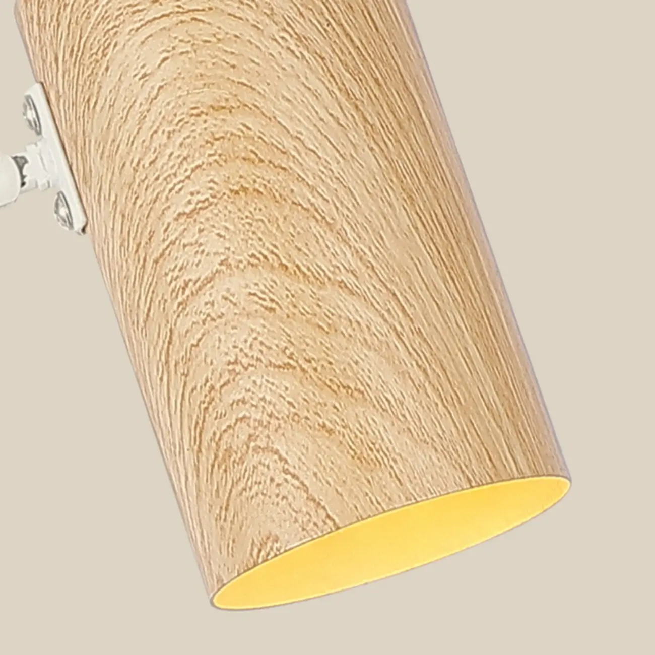 White and Black Metal Swing Arm Wall Light with Cylindrical Shade