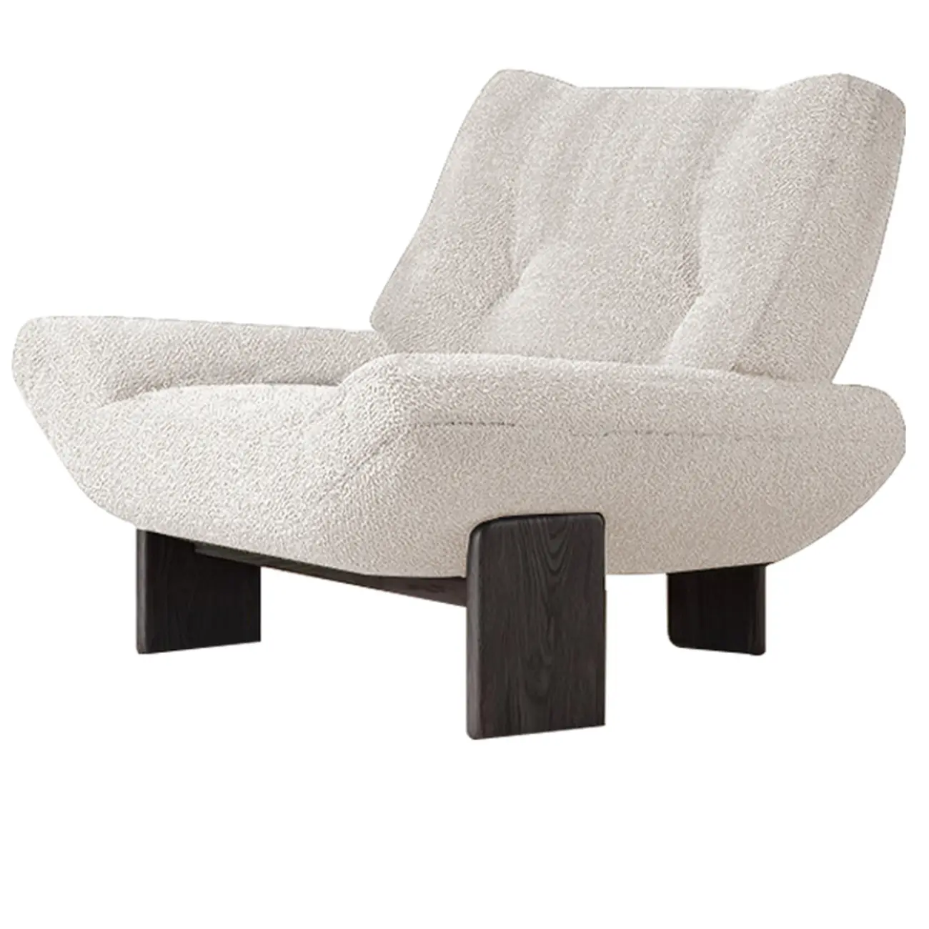 Modern High Back Chenille Accent Chair Living Room