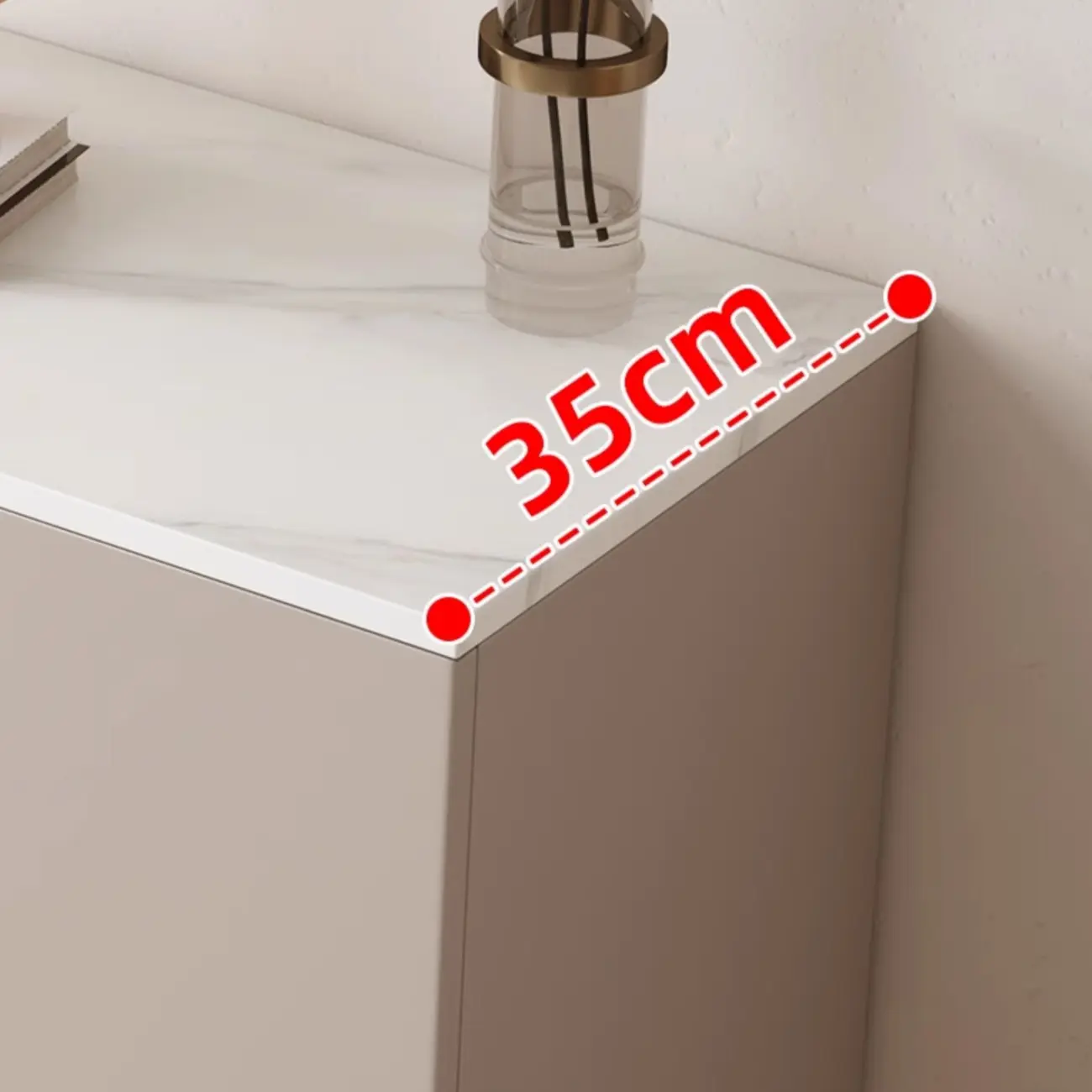 5-Tier Compact Modern Off-White Entryway Shoe Cabinet