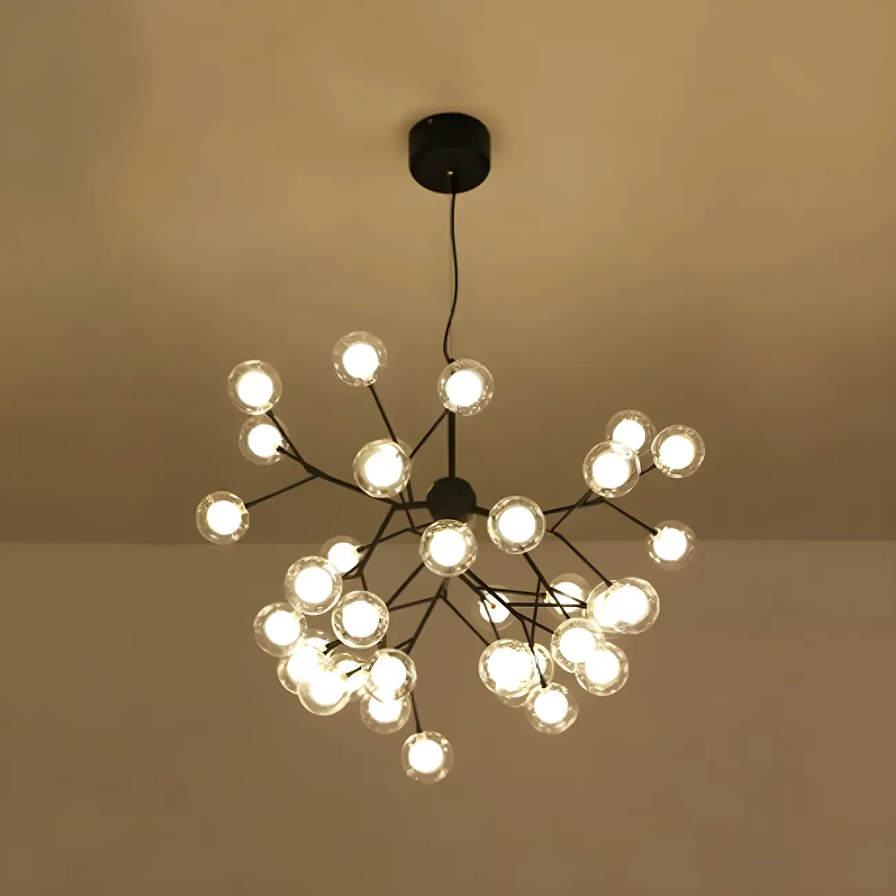 Adjustable Modern Globe Glass Sputnik Chandelier