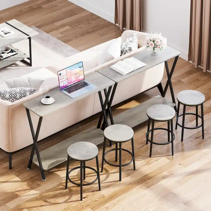 Entryway Table, Narrow Console Table, Wood Sofa Table