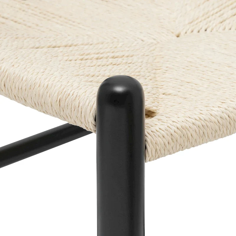 Poly & Bark Weave Chair - Solid Wood with Woven Seat