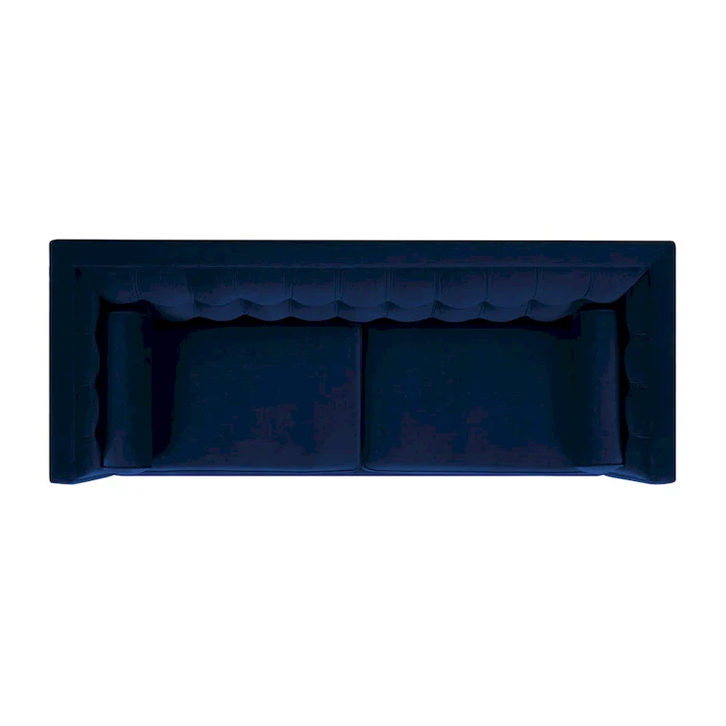 Modern Upholstered Tufted Swallowtail Sofa