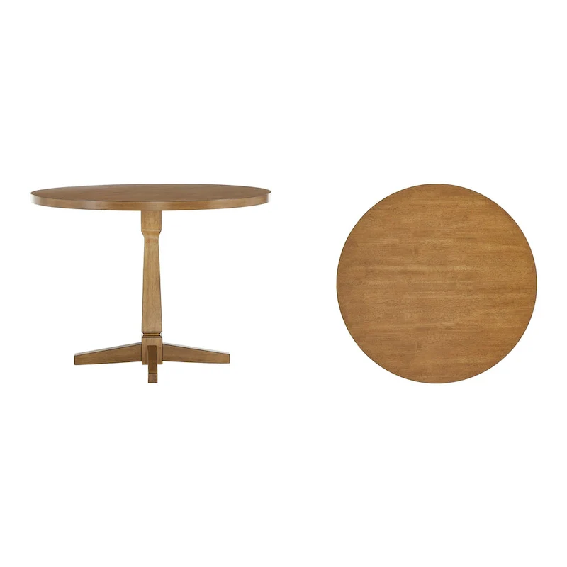 Ronda Round Two-Tone Dining Table