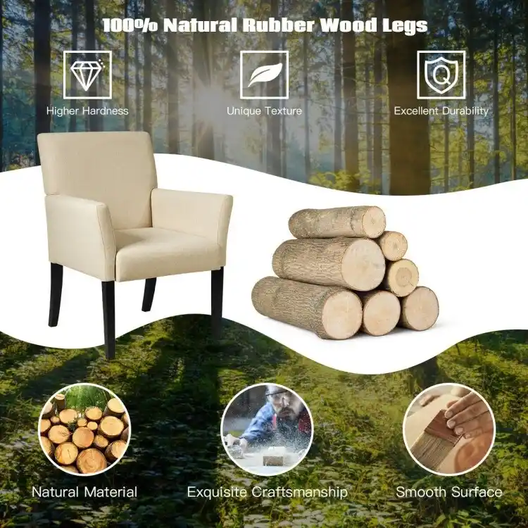 Executive Guest Chair Reception Waiting Room Arm Chair - 27.5 x 23 x 35.5 (L x W x H)