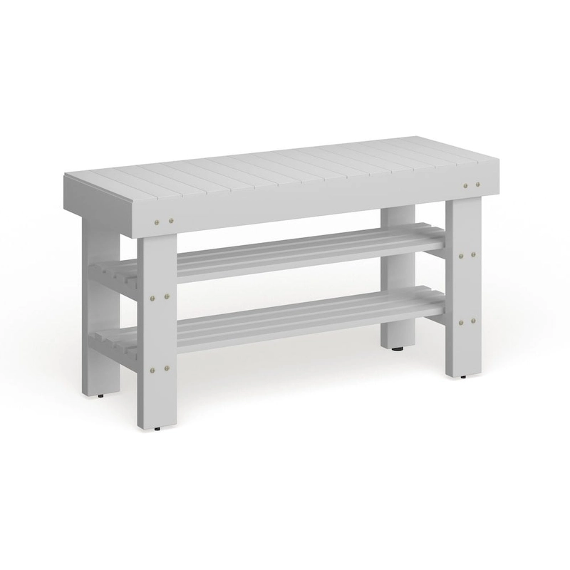 The Gray Barn Waggoner Solid Wood Shoe Bench