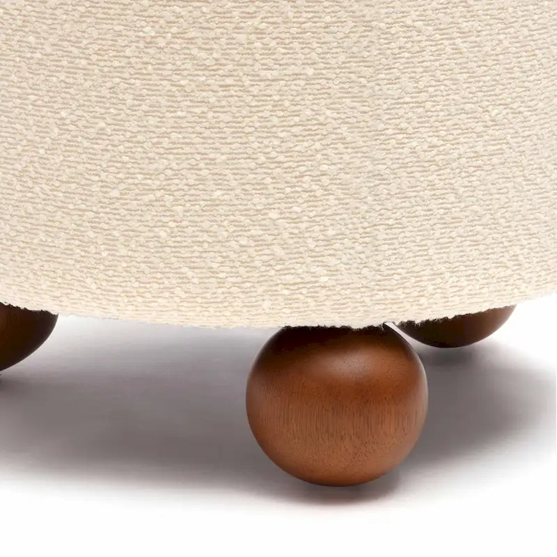 Jaine Boucle Upholstered Stool