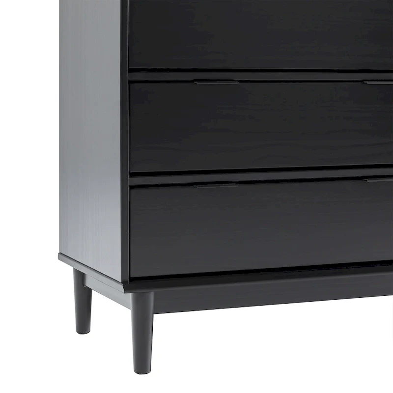 Solid Pine Wood 9-Drawer Dresser with Gallery Top