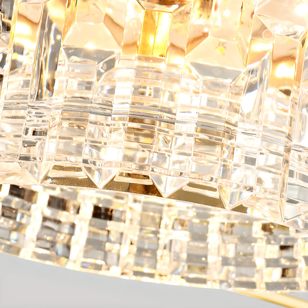 2 Tiers Clear Shade Hanging Light