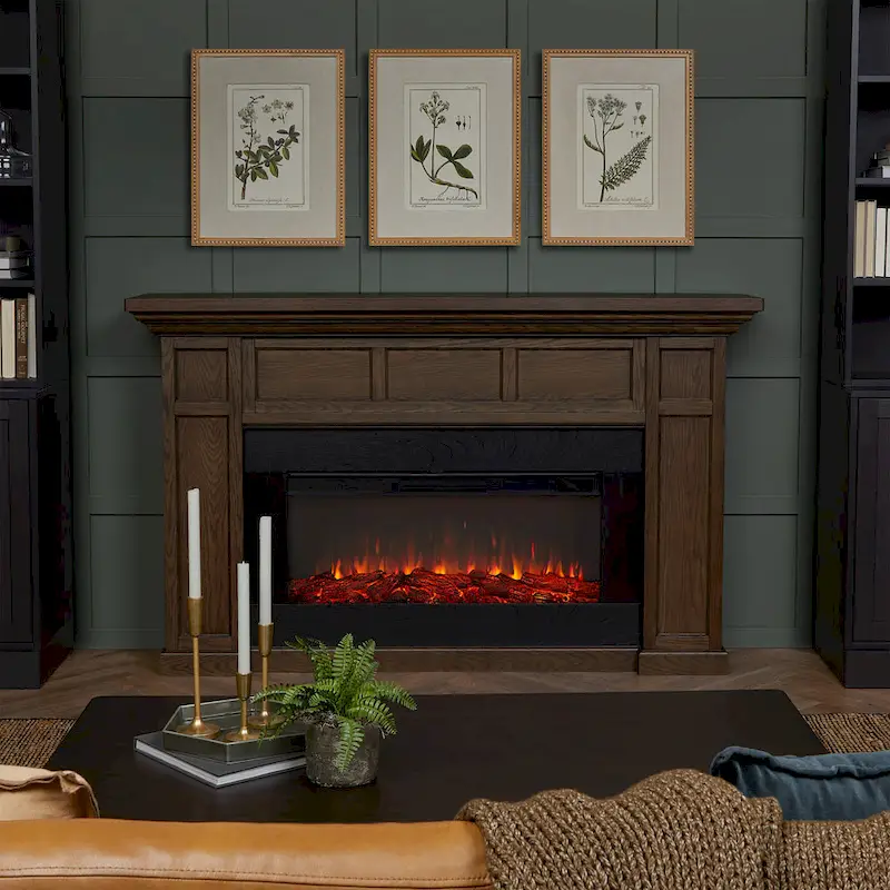 Alcott 75  Landscape Electric Fireplace by Real Flame