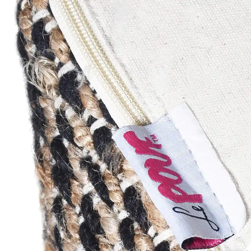 Caiman Handcrafted Boho Fabric Pouf by Christopher Knight Home