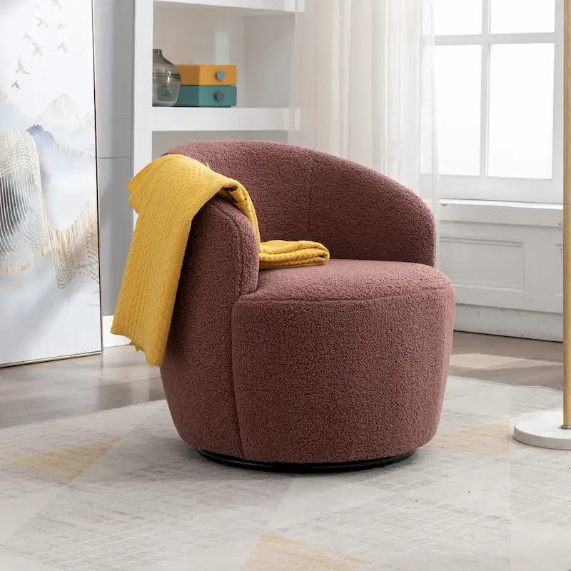 Swivel Accent Armchair Barrel Chair
