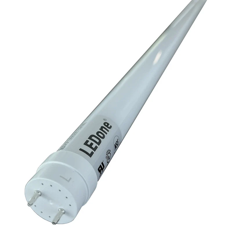 4FT T8 LED Tube Light, Type B Ballast Bypass Double Ended, 17W=45W, 2200LM, 6500K, Frosted, 25 Pack - White - 47.78