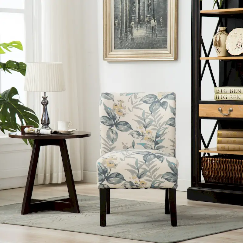 Armless Contemporary Accent Chair