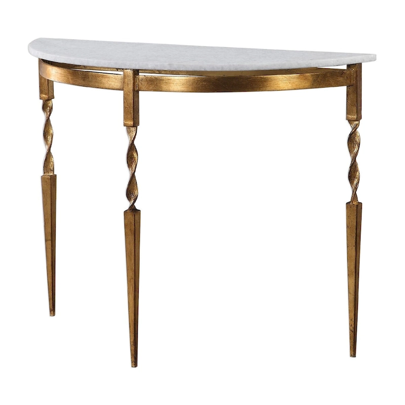 40  white and gold elegant marble console table