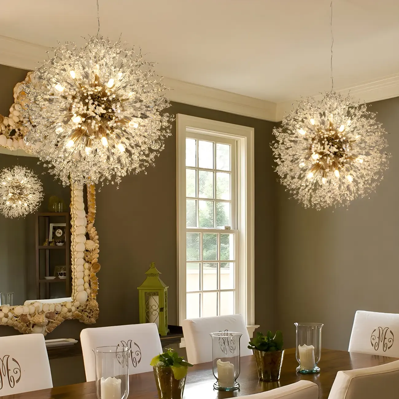 Adjustable Modern Gold Crystal Explosion Sputnik Chandelier