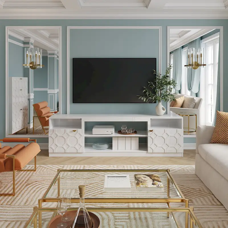 Clihome 70 High Gloss TV Stand