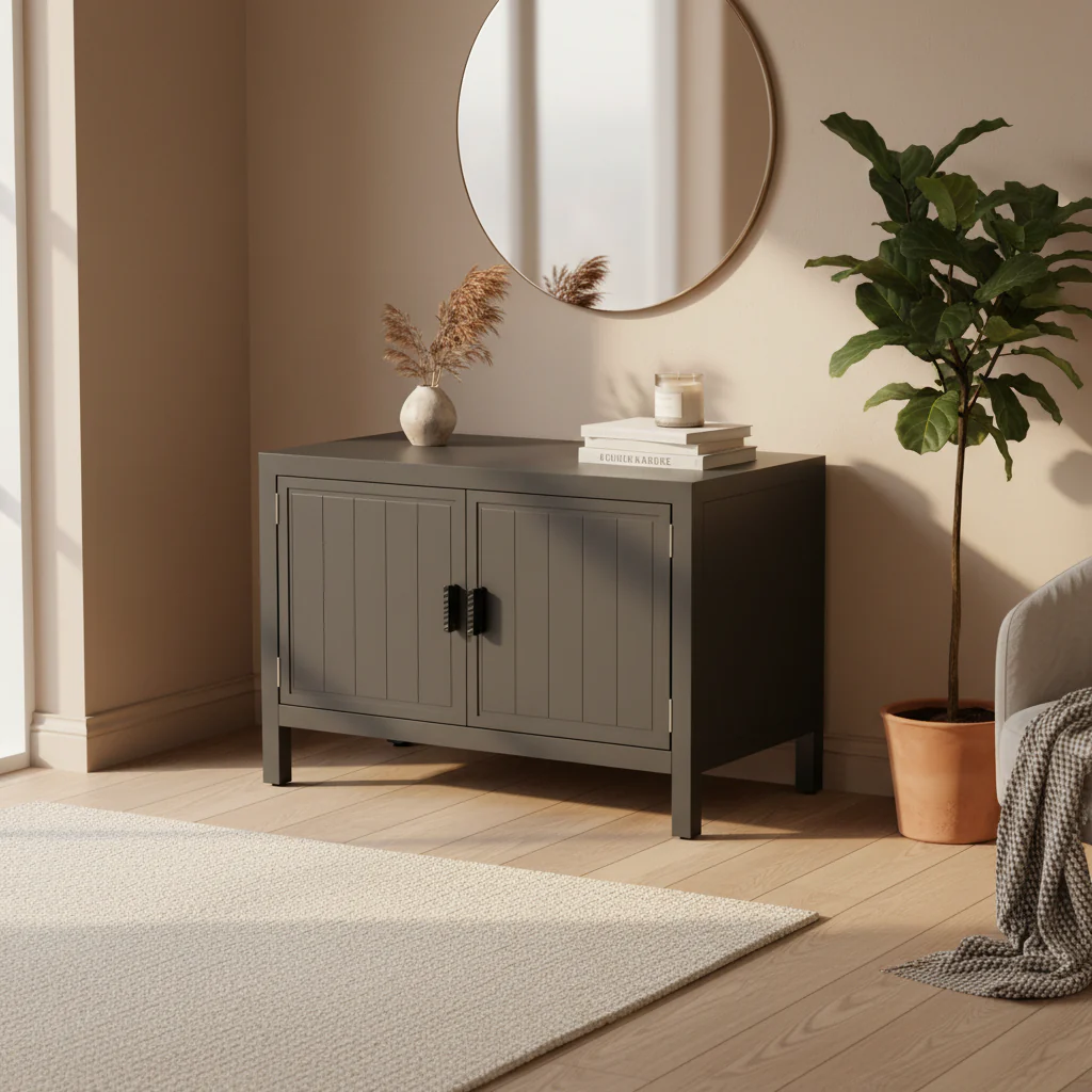 Outdoor Kitchen Island with Storage,Freestanding Outdoor Prep Table Grill Storage Cabinet