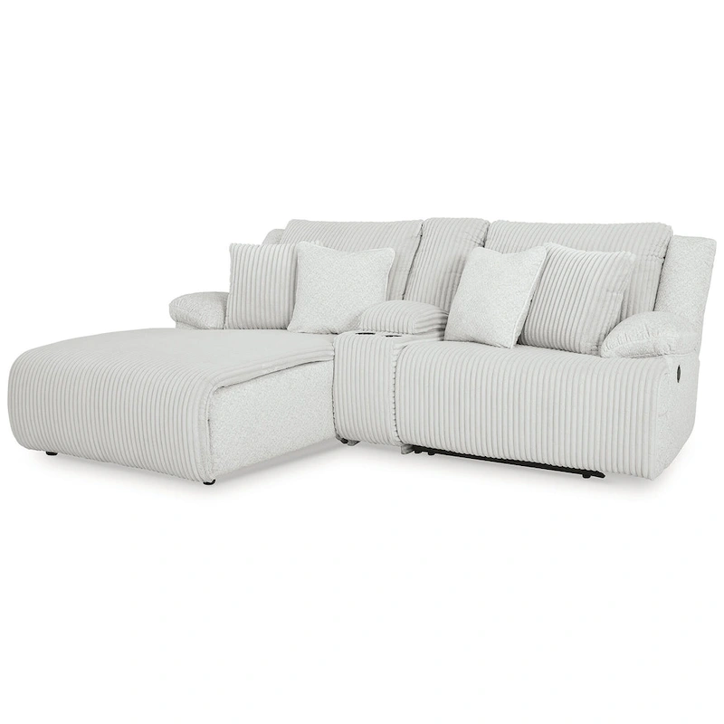 Signature Design by Ashley Top Tier 3-Piece Reclining Sectional with Chaise - 105 W x 74 D x 41 H