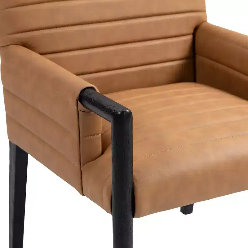 Meridian Furniture,Aimee Vegan Leather Dining Arm Chair