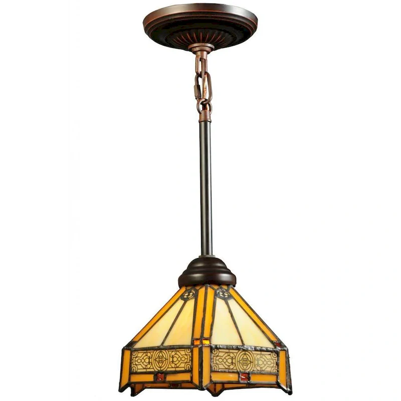 Peaches Mahogany Bronze Single-light Mini Pendant