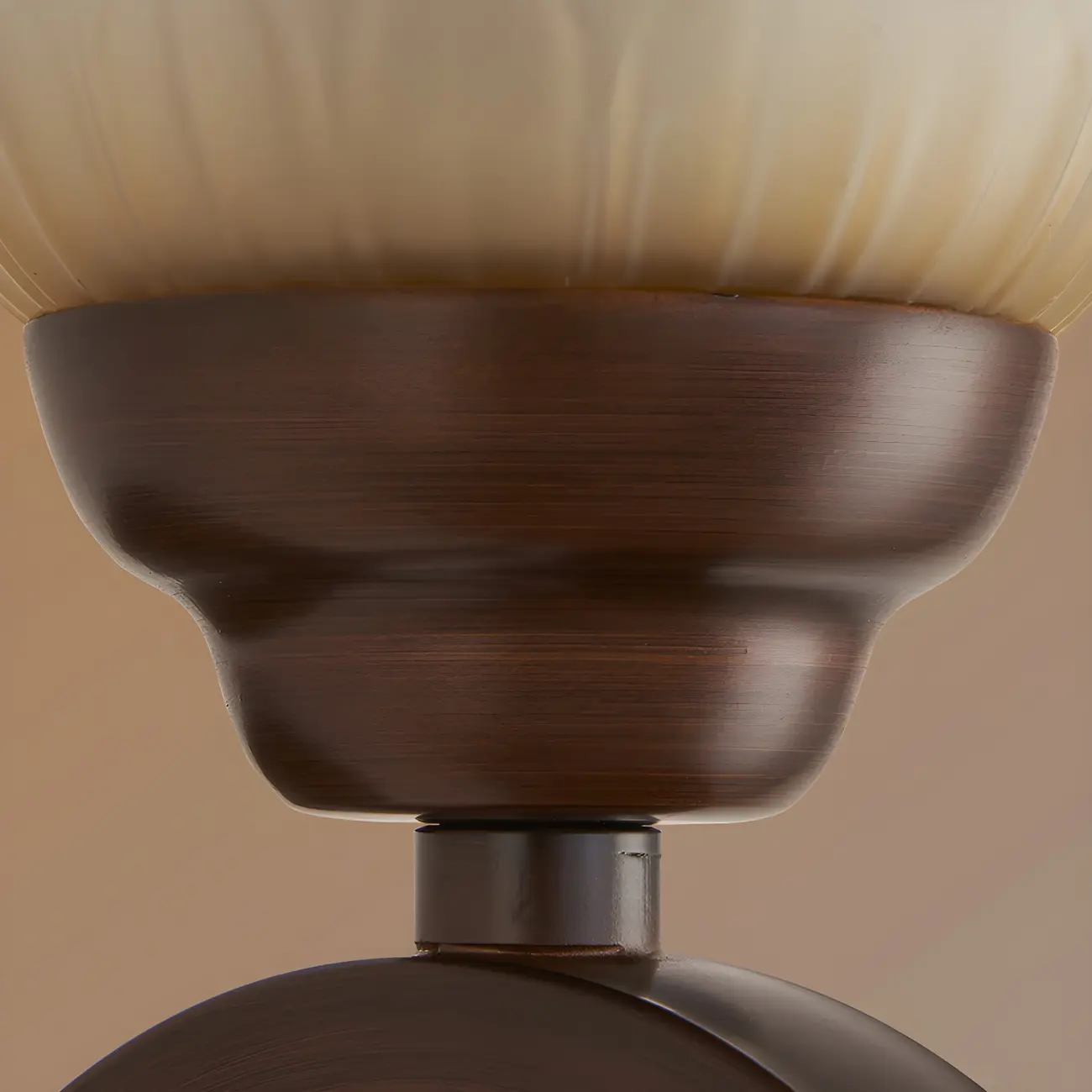 Modern Metal LED Wall Sconce Fixture with Glass Shade