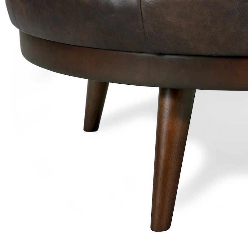 Poly & Bark Gio Ottoman - Full Grain Genuine Italian Leather