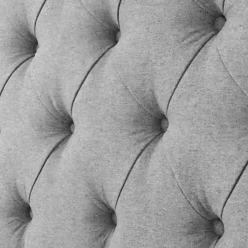 Button Tufted Upholstered Headboard Adjustable Height