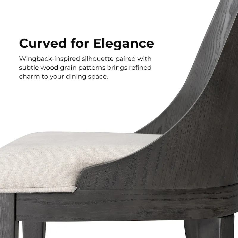 Piez Modern 5-Piece Solid Wood Round Dining Set