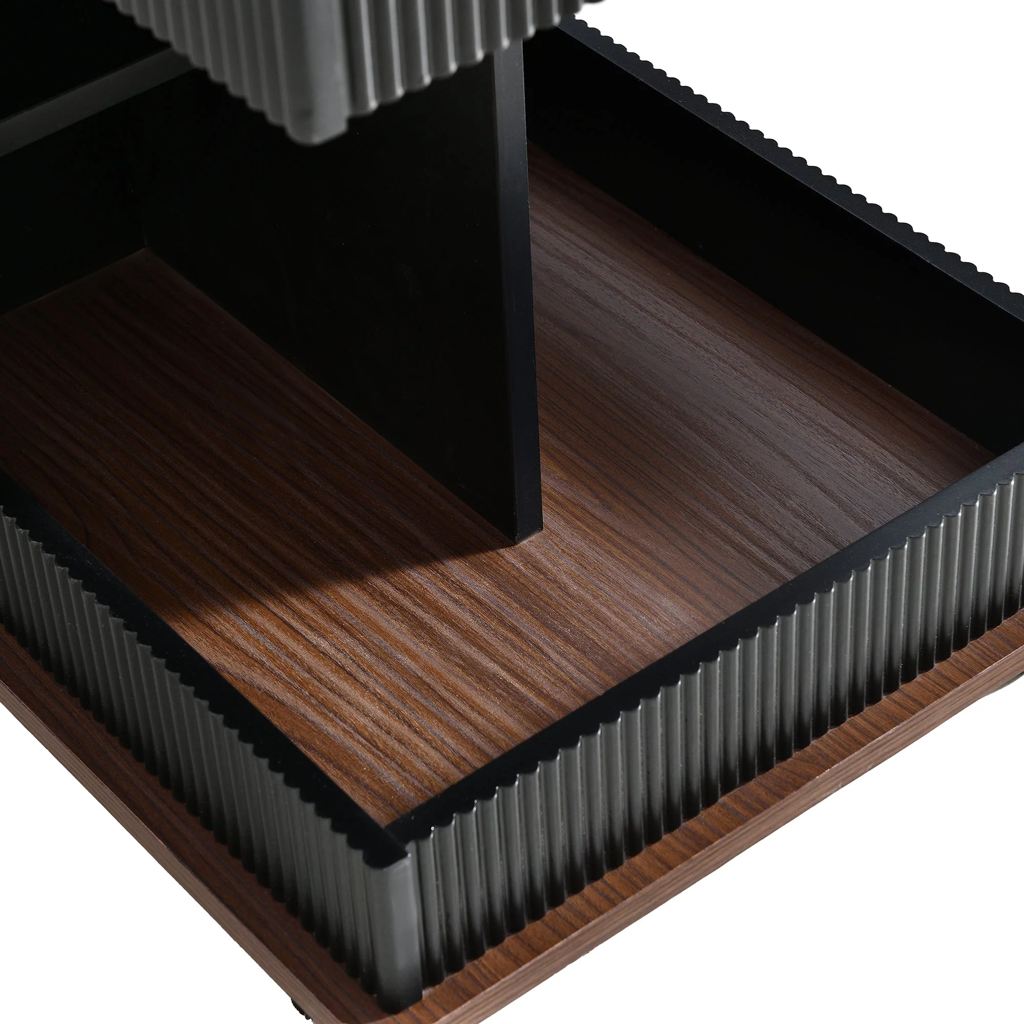 Walker Edison | Modern Multifunctional Adjustable Side Table with Lift-Top