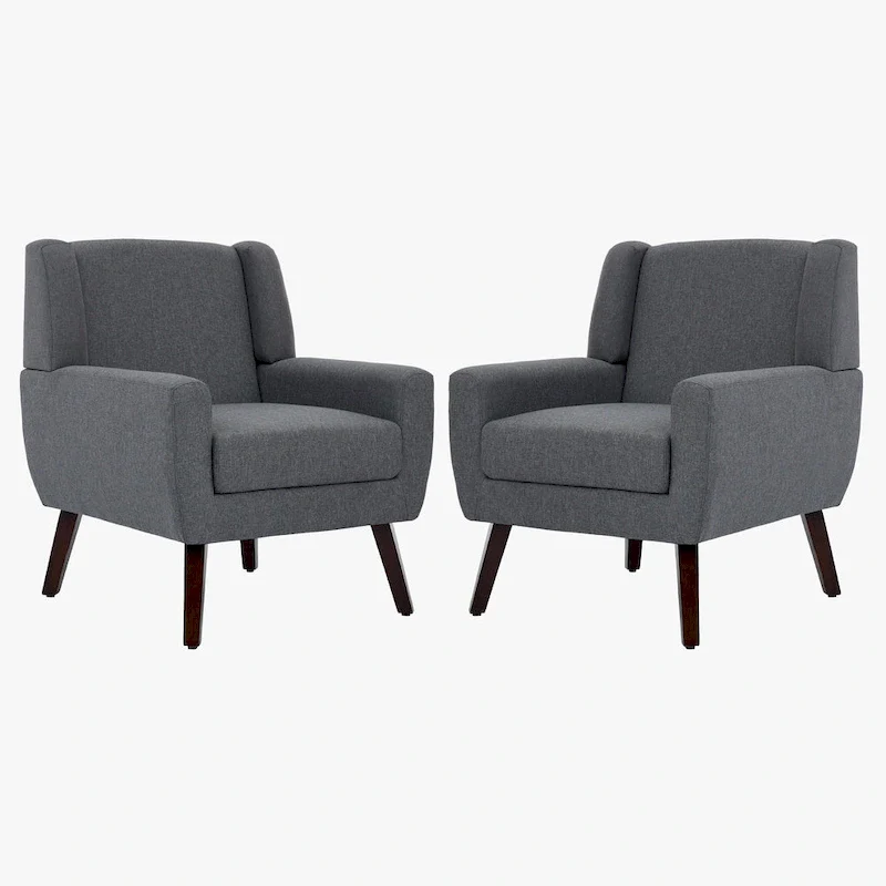 Modern Armchair Upholstered Accent Chair Set of 2