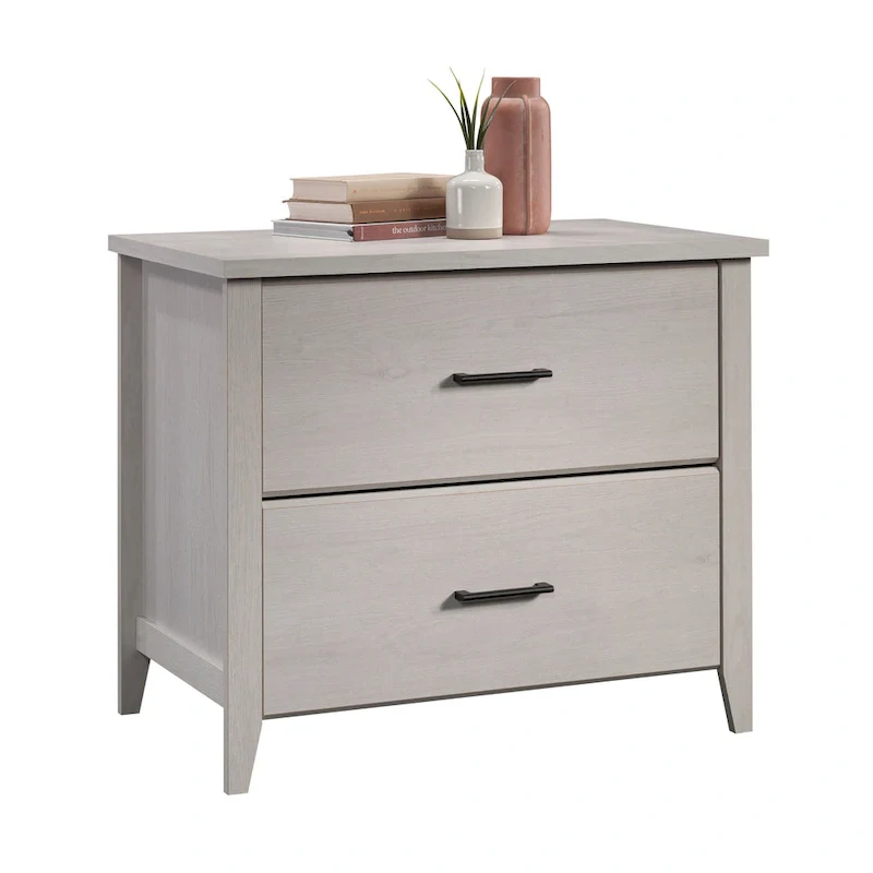 Lateral File Cabinet with Safety Interlock - Pebble Pine Finish