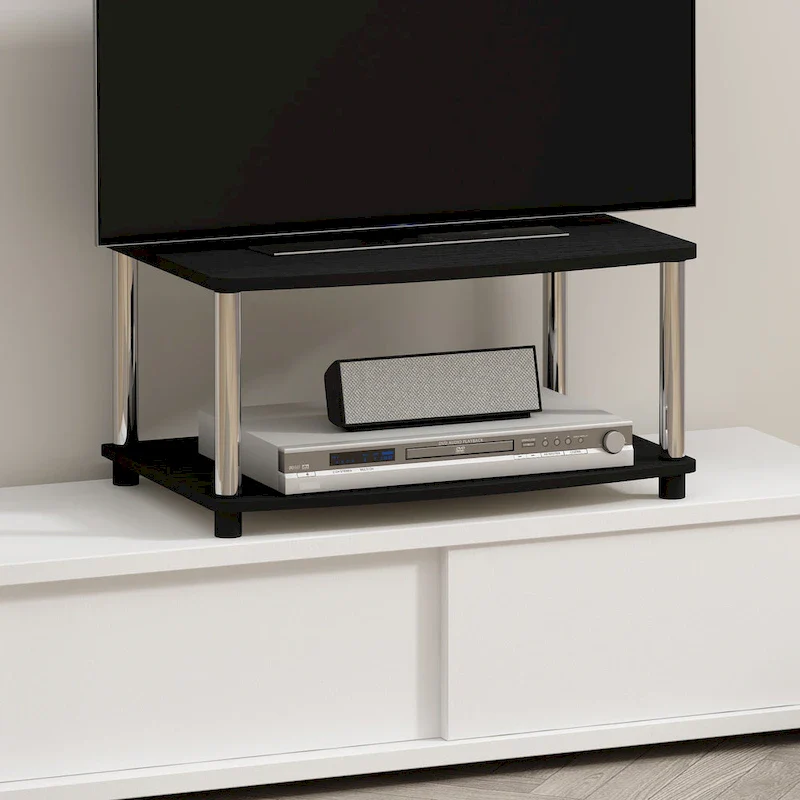 Furinno Turn-N-Tube No Tools 2-Tier Elevated TV Stands