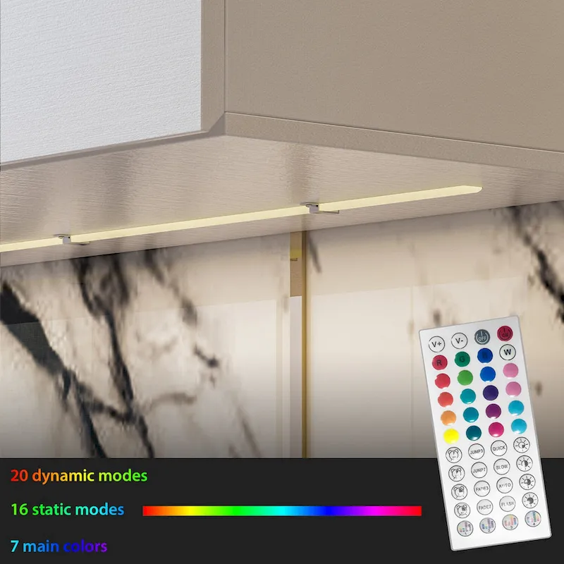 Wall Floating Media Consoles Hanging TV Console With Light TV Stand