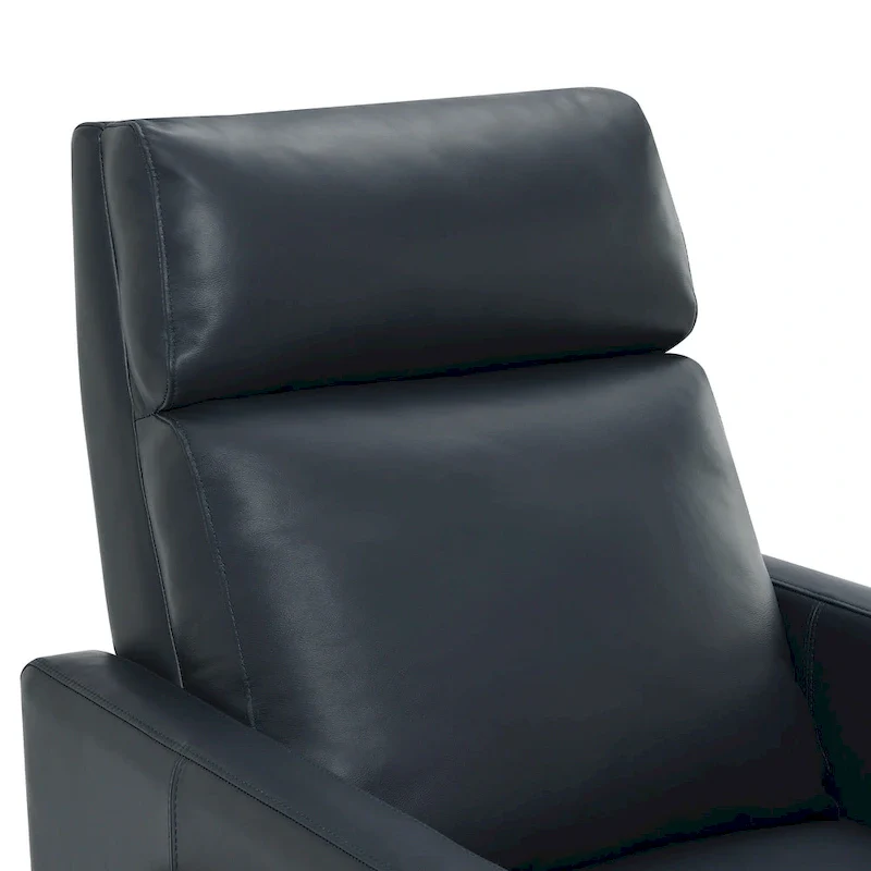 Roland Top Grain Leather Push Back Recliner by Greyson Living
