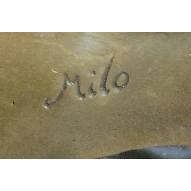 Milo MaidenS Gaze  Elegant Bronze Female Bust Sculpture On Marble Base