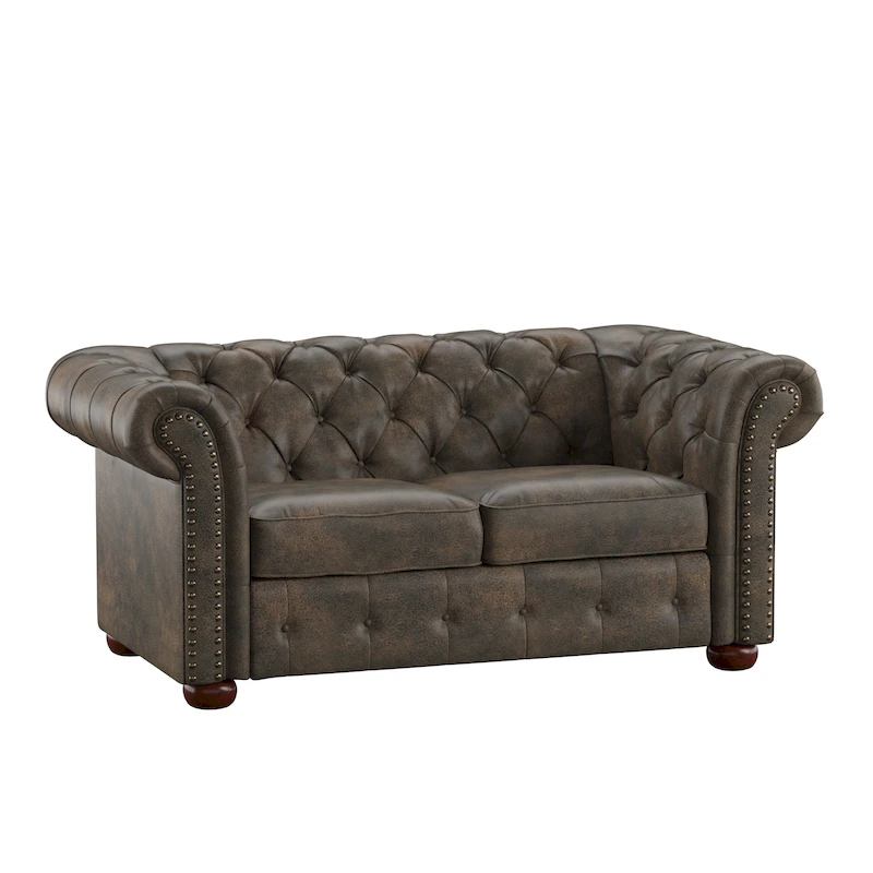 Knightsbridge Tufted Chesterfield Loveseat by iNSPIRE Q Artisan