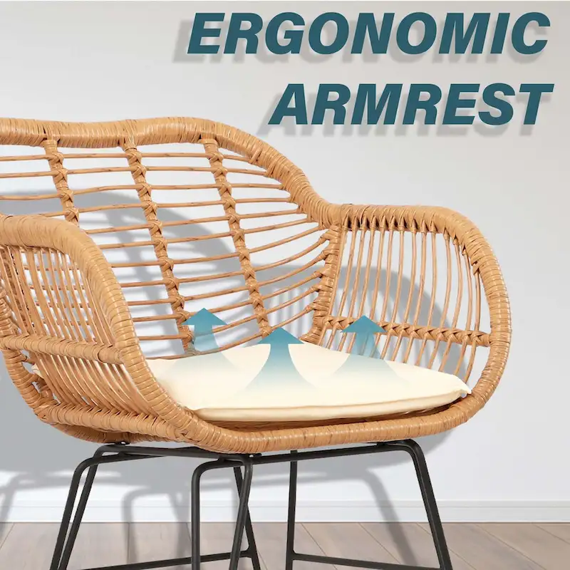 Vrakae Upgraded 3 Piece Outdoor Patio Bistro Set