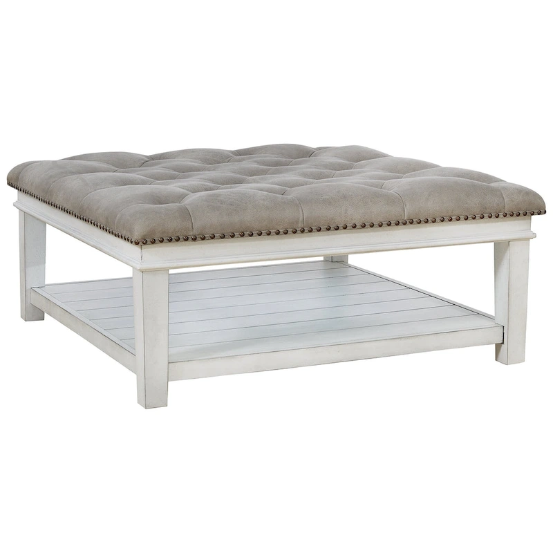Kanwyn Upholstered Ottoman Cocktail Table - 40W x 40D x 18H