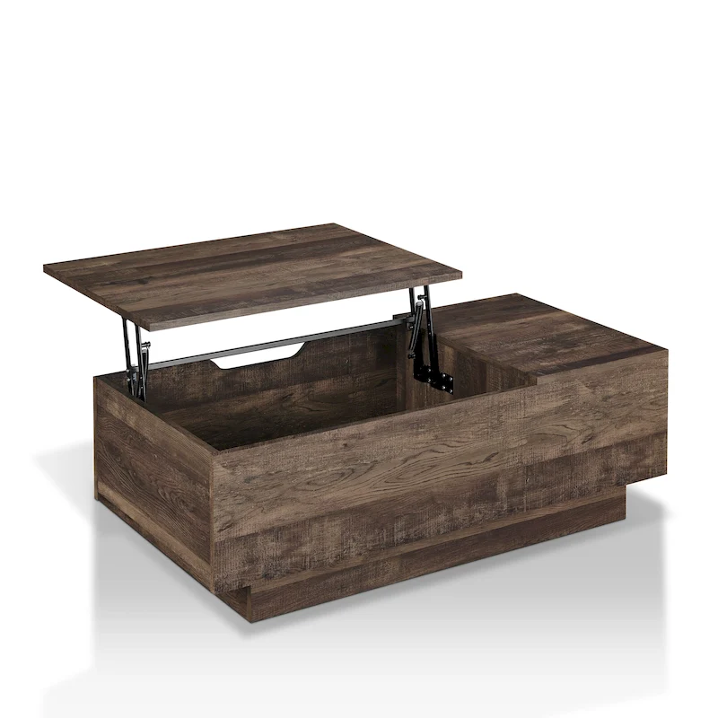 Uver Rustic 47-inch 1-Shelf Lift-top Coffee Table by Furniture of America