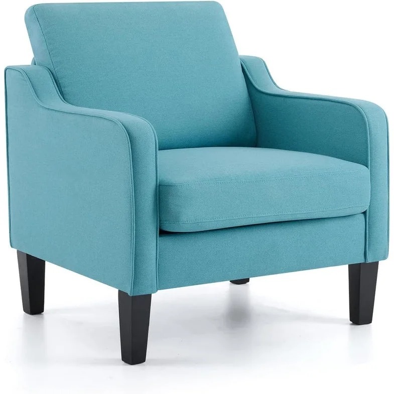 VINGLI Mid Century Modern Fabric Accent Chair