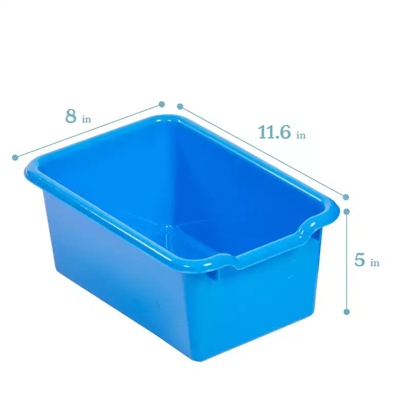 ECR4Kids 12 Cubby Mobile Tray Cabinet and 15 Scoop Front Bins, 3x4, Kids Furniture