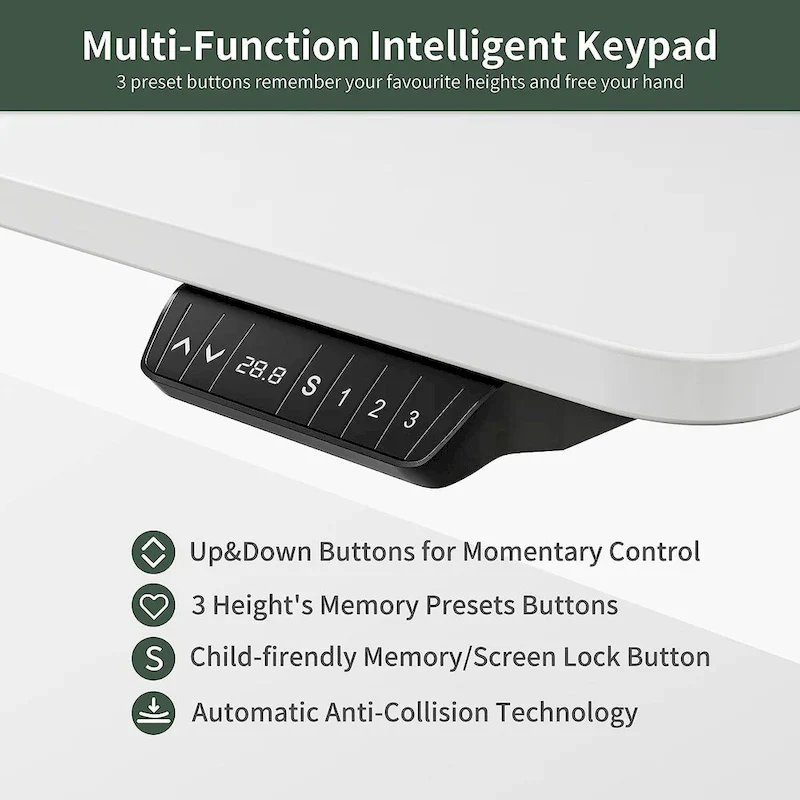 FEZIBO/Home Office Furniture/Wood/Desk With Keyboard Tray/Desks