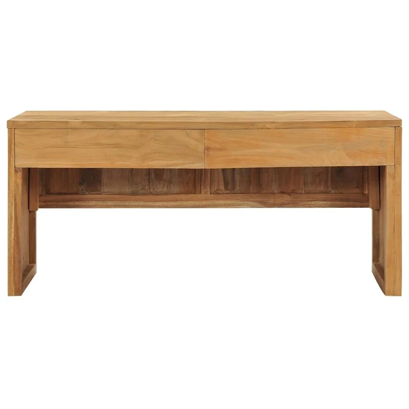 vidaXL TV Stand 39.4x13.8x17.7 Solid Wood Teak
