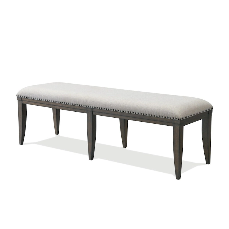 Roundhill Furniture Grant Upholstered Dining Bench, Beige